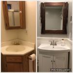 Before & After bathroom remodel in Petaluma, Ca.